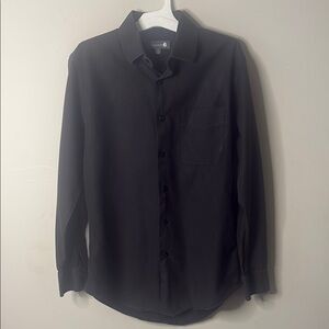Nordstrom Black Casual Button Down Shirt